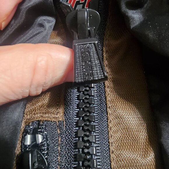 Tourmaster Trinity Series 2 Womens Motorcycle Jacket M Brown Zipout Liner Biker - Picture 14 of 16